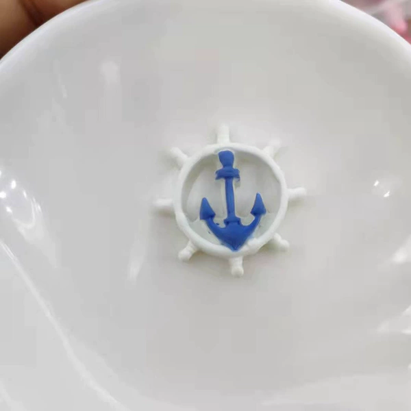 White boat rudder