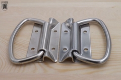 加厚不鏽鋼木箱把手箱環蓋環箱子小提手工業設備箱拉手航空箱配件