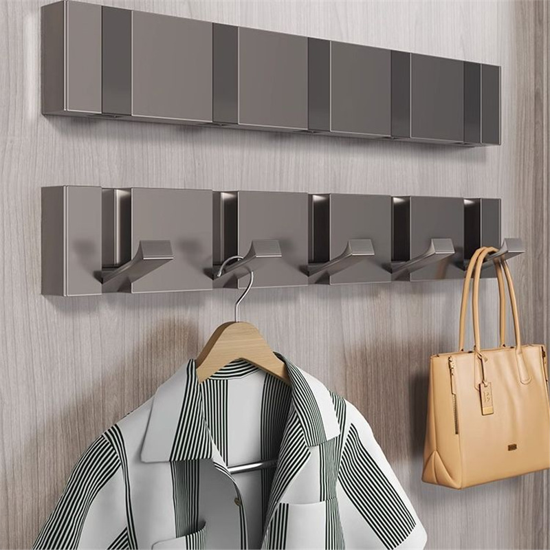 Punch-Free Invisible Hook Wall Hanging Bathroom Door Hanging Hanger Entrance Shoe Cabinet Door Towel Clothes Fixing