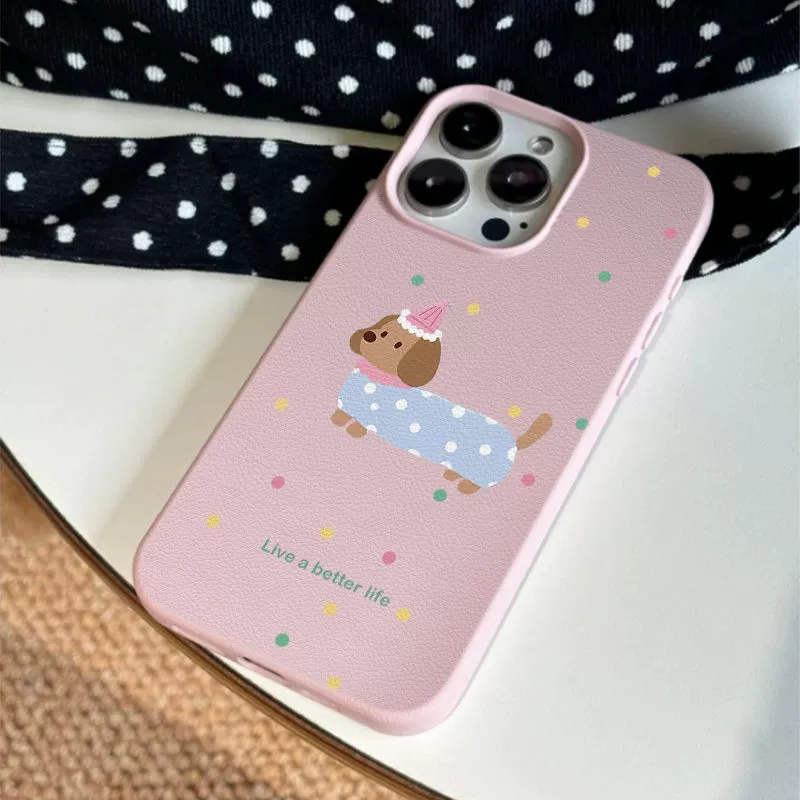 Чехол для Apple iPhone15 серии, текстура «личи» розовый, защита от падений, совместим с 11–17/Plus/Pro/ProMax