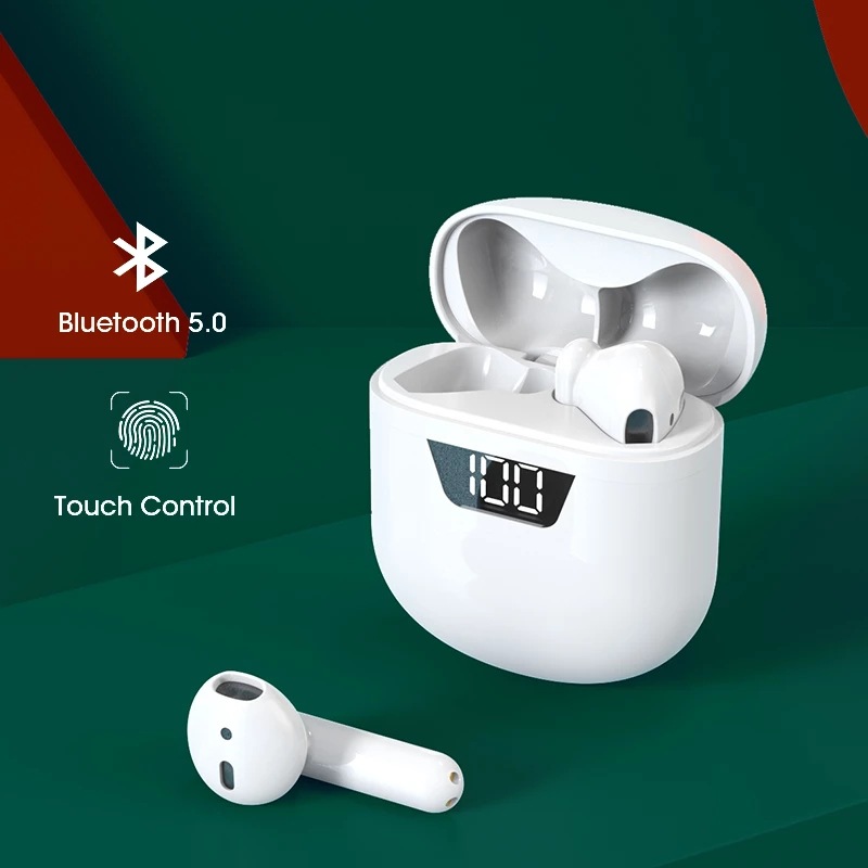 B55 auriculares Bluetooth J55 poder pantalla digital reducción de ruido Amazon nuevo modelo privado TWS auricular inalámbrico Fuente de fábrica