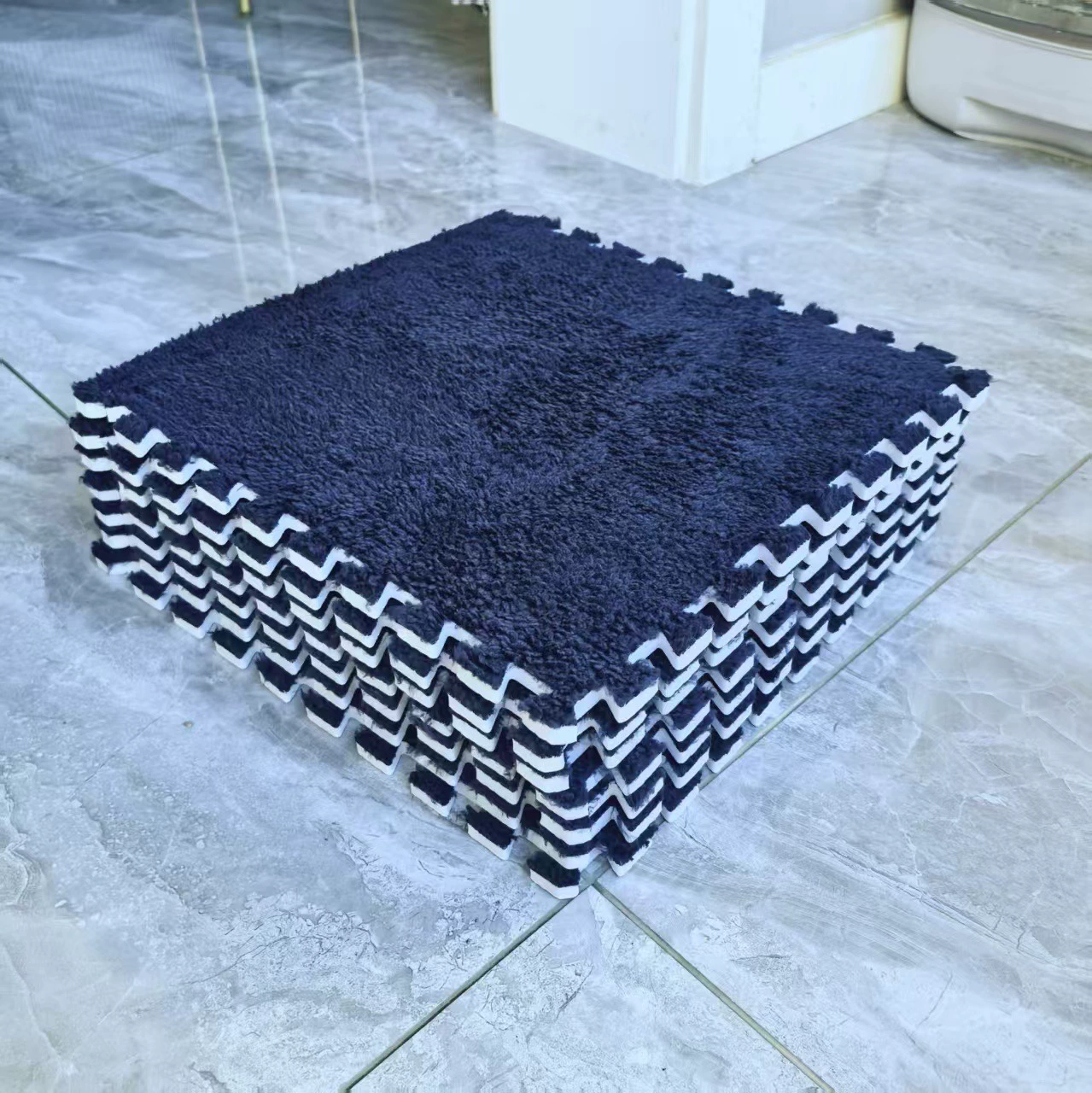 Коврик татами моющийся и укороченный замшевый коврик Фабричный прямой сращивающий ковер спальня гостиная полный коврик эркер