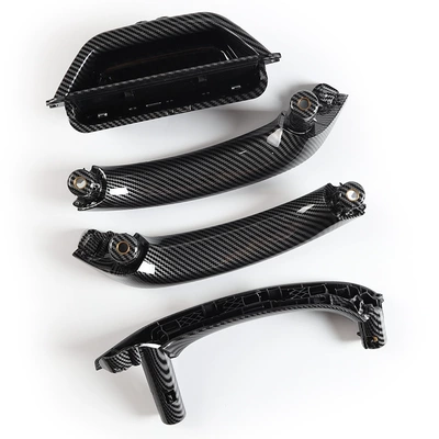 Suitable for Bmw X3 Interior Armrest, handle, handle - carbon-fiber-pattern-4-piece-set-left-hand-drive