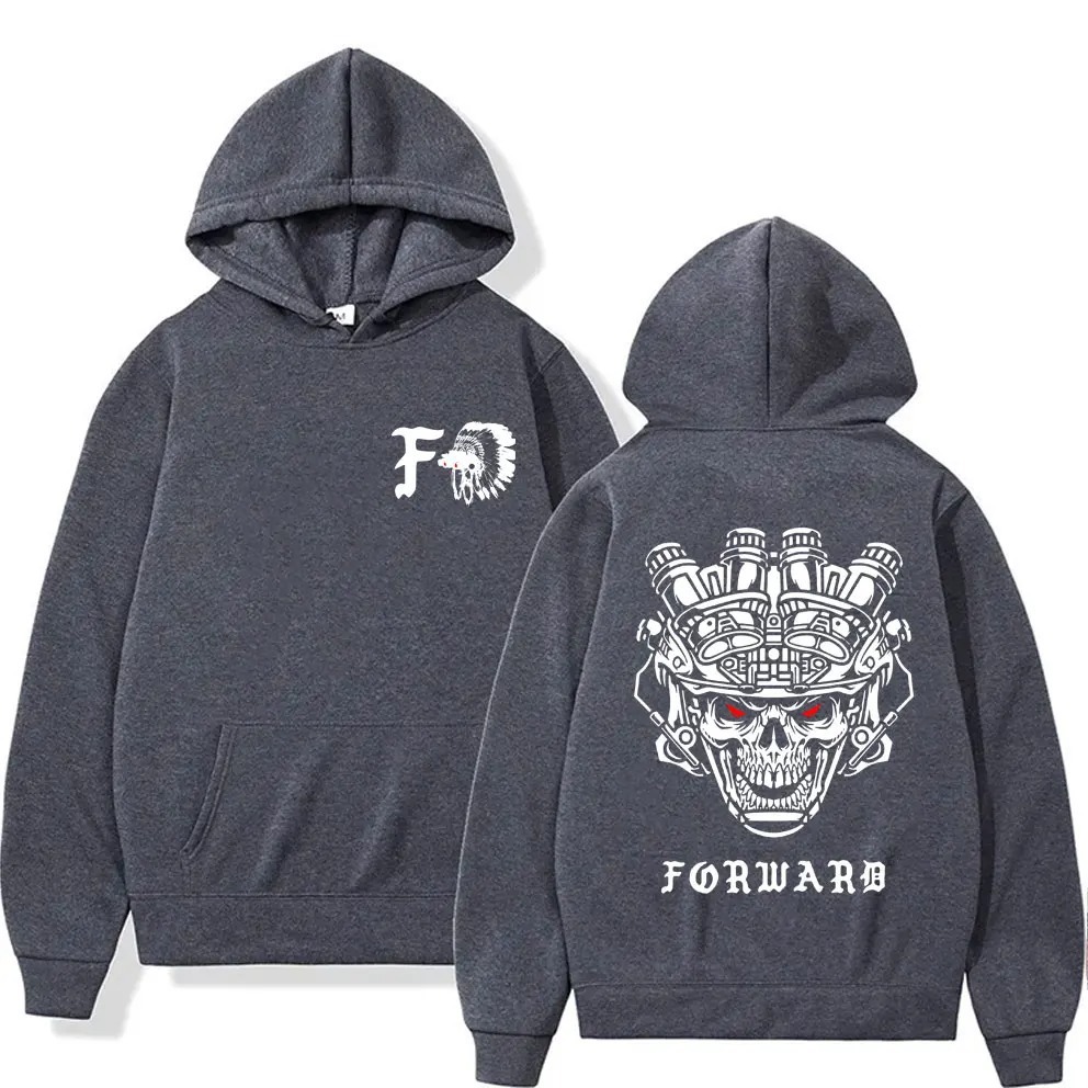 Forward Observations Group Skull Double Sided Print Hoodie M