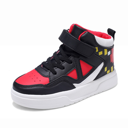 Children's board shoes 6-12 years old boys flat casual shoes girls medium height fashionable wear-resistant anti-slip children's shoes