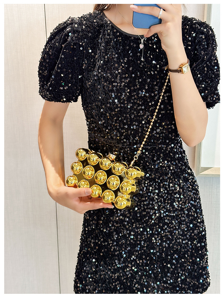 Acrylic bag 2025 New style, European and American cross-border single-shoulder fashionable design women's chain box bag undefined