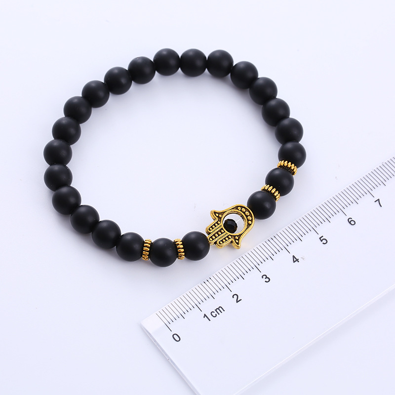 Novelty Devilu0027S Eye Palm Beaded Copper Bracelets