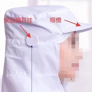 【耳挂】圆片直径【3cm 4cm 5cm】 适用于 食品帽工作帽包头帽等