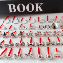 跨境热销保色925银针白K耳钉耳饰品爱心蝴蝶结耳扣耳钉配件批发