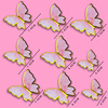 Copyright baking cake decoration beauty butterfly bronzing cake plug-in scene net red INS wind decoration