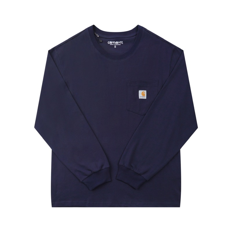 Carharttカハートk87小標純色工装ポケット半袖男女潮牌ゆるい丸首カップルtシャツ|undefined