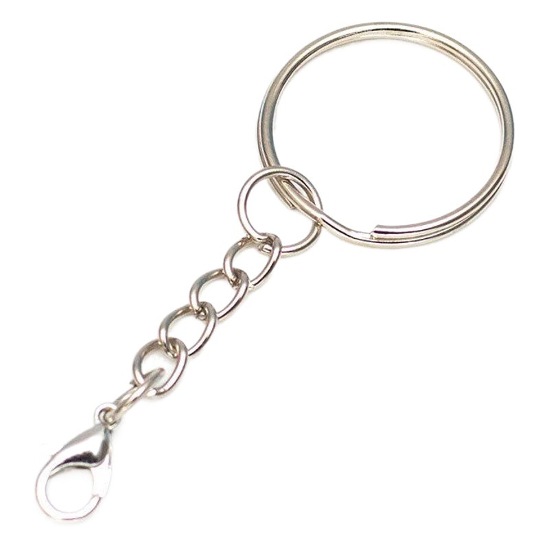 Los fabricantes suministran diversas especificaciones llavero de metal 30mm llavero hebilla de langosta 25 llavero colgante