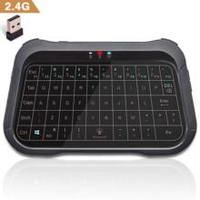 2.4G无线迷你键盘mini keyboard全触摸屏三色背光无线键盘触控板