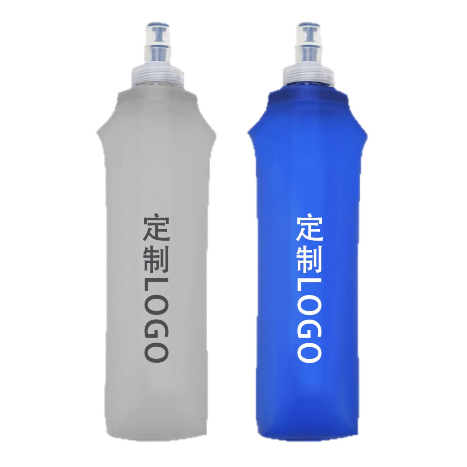 Deportes transfronterizos plegables taza de agua blanda boca de mordida acondicionamiento físico bicicleta correr taza de agua plegable taza de agua blanda fuera de carretera