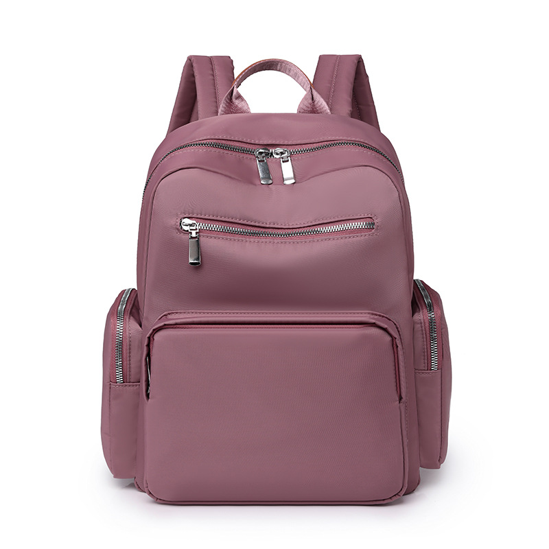 2024 nueva mochila de nailon para mujer, simple y versátil, portátil, mochila de viaje de gran capacidad, mochila escolar para estudiantes