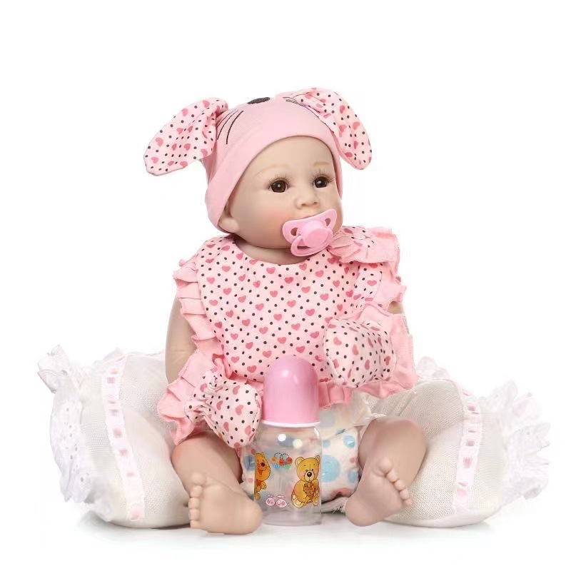 55 cm comercio exterior muñeca de simulación muñeca de silicona muñeca doméstica muñeca de baño