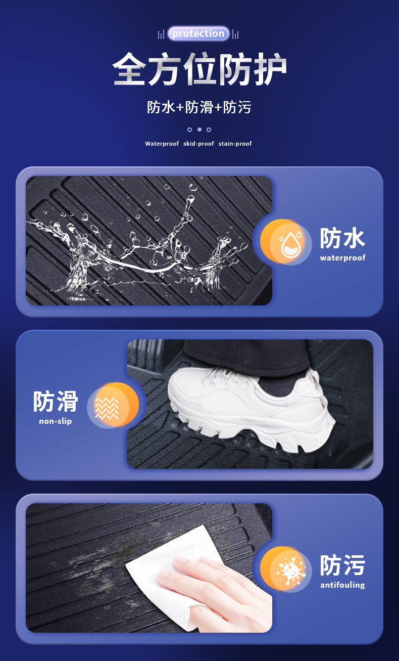 Snowy Niss Wear-Resistant Floor Mats for Wuling Rongguang Mini Truck/Wuling Zhiguang/Wuling New Truck Single-Row and Double-Row Trucks