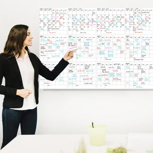 2025 Amazon Best-Selling Large Erasable Wall Calendar Without Date Cross-Border E-Commerce English Version