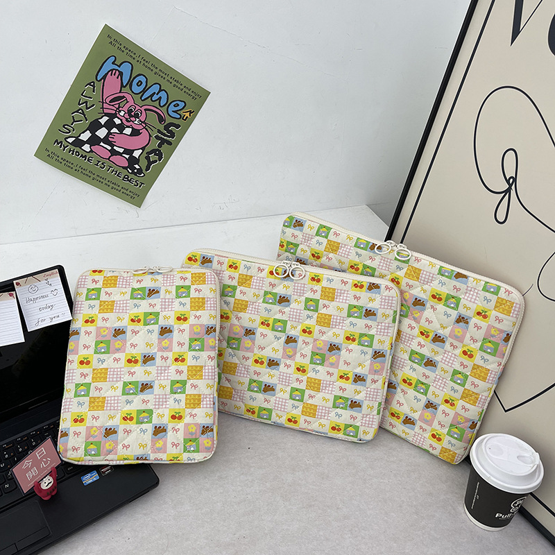 Ns Bow Tie Computer Sleeve Bag 11inch iPad Pro Tablet Protective Case 14/ 15inch Laptop Storage Bag