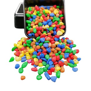 Long-term production of dyed colored stones dyed colorful stones gardening pavement bathtub decorative toys colorful small stones