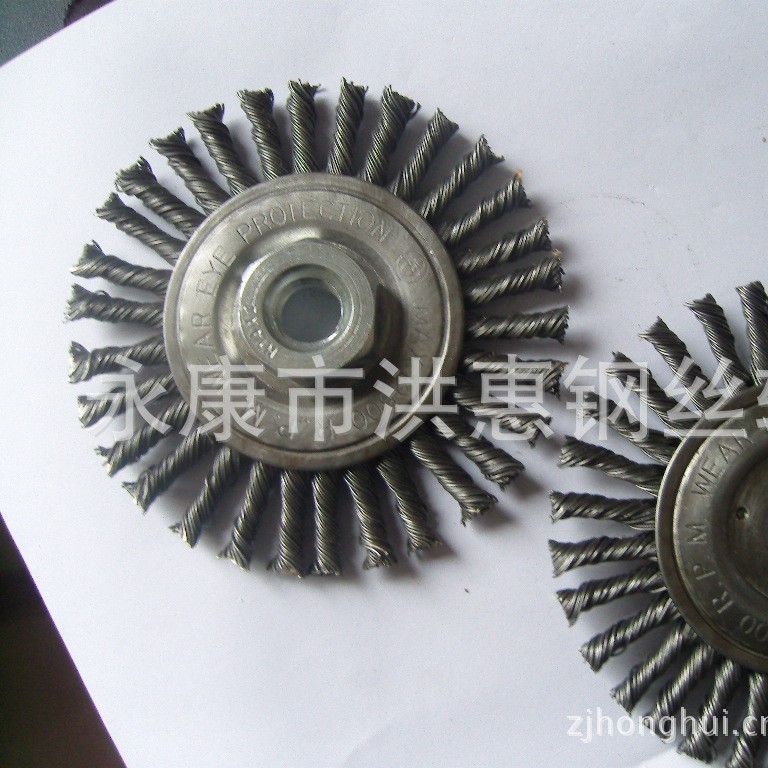 扭丝细股平型钢丝刷除锈刷钢丝轮扭丝小辫刷角磨机配件去除油漆