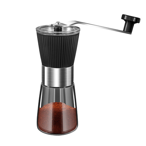 Cross-border stainless steel hand-cranked coffee grinder household multi-functional grinder thickened large capacity portable grinder