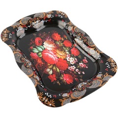 GJU8批發新疆不鏽鋼長方形托盤餐盤方盤燒烤盤平底田園風蒸飯盤水