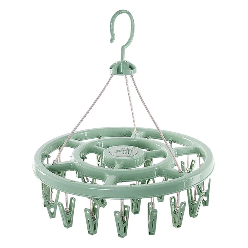 Бытовая ветрозащитная утолщенная вешалка для дисков 12 зажимов 18 зажимов 24 зажима Стойка для сушки носков Многофункциональный зажим Вешалка для сушки нижнего белья