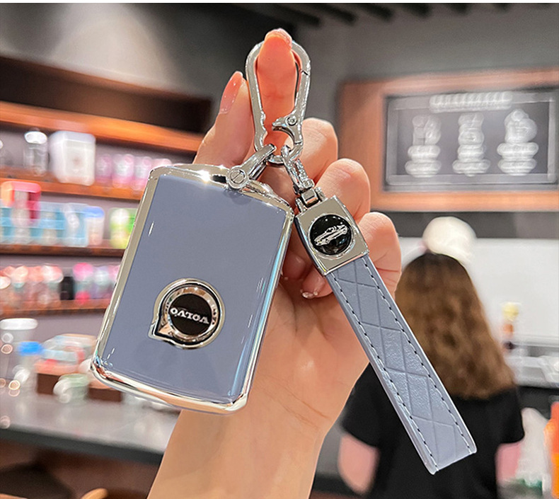 Special Volvo Key Cover for Xc60, Xc40, S90, S60, Xc90, V60, V90 High-End Car Key Case for Men and Women