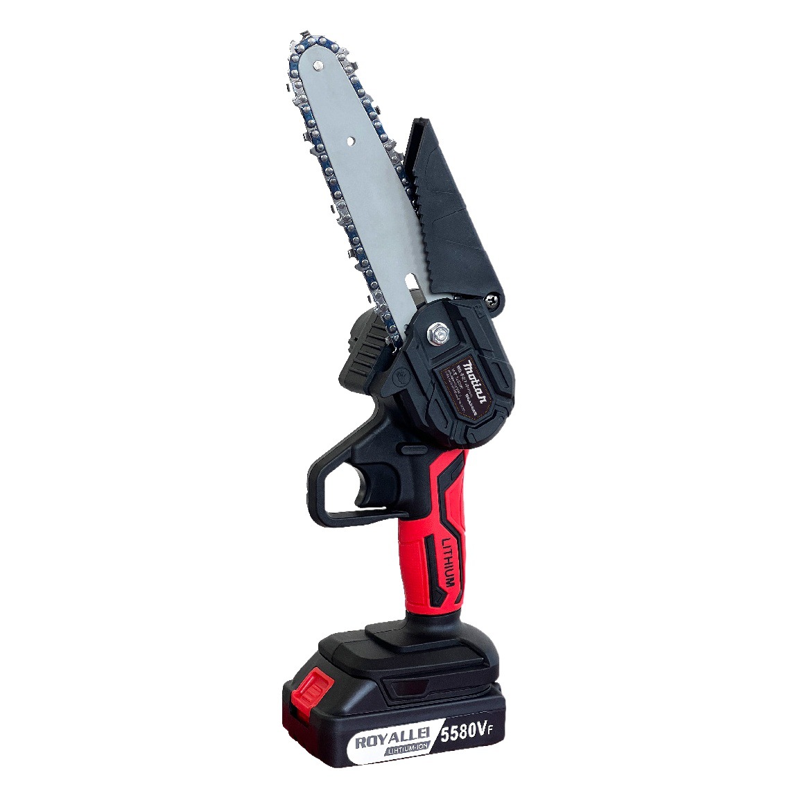 Sierra eléctrica de litio recargable portátil eléctrico cadena Sierra hogar al aire libre inalámbrico pequeño árbol de registro de una sola mano Sierra de poda