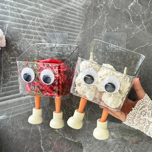 Kitchen waste storage box wall-mounted secondary sorting shelf tidy kitchen and bathroom wall-mounted storage basket wholesale