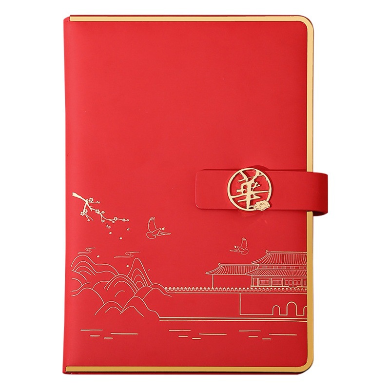 国潮文創ノートはビジネスオフィス会議記録書を厚くして、メモ帳のセットをカスタマイズします。