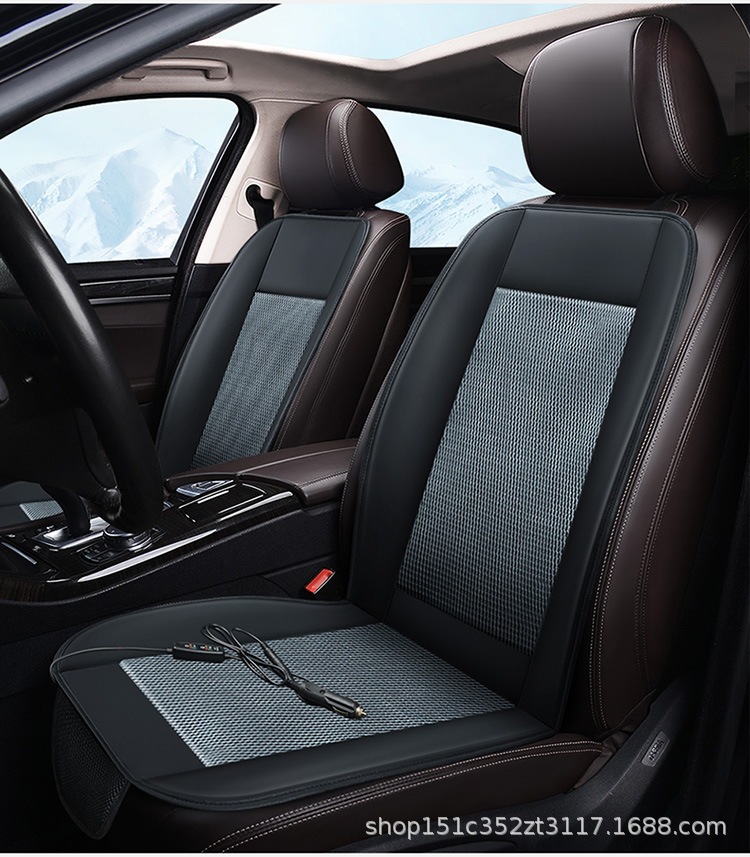 Cross-Border Amazon Hot-Selling Car Ventilation Seat Cushion, Summer Cooling Pad, Breathable Car Seat Backrest Cushion