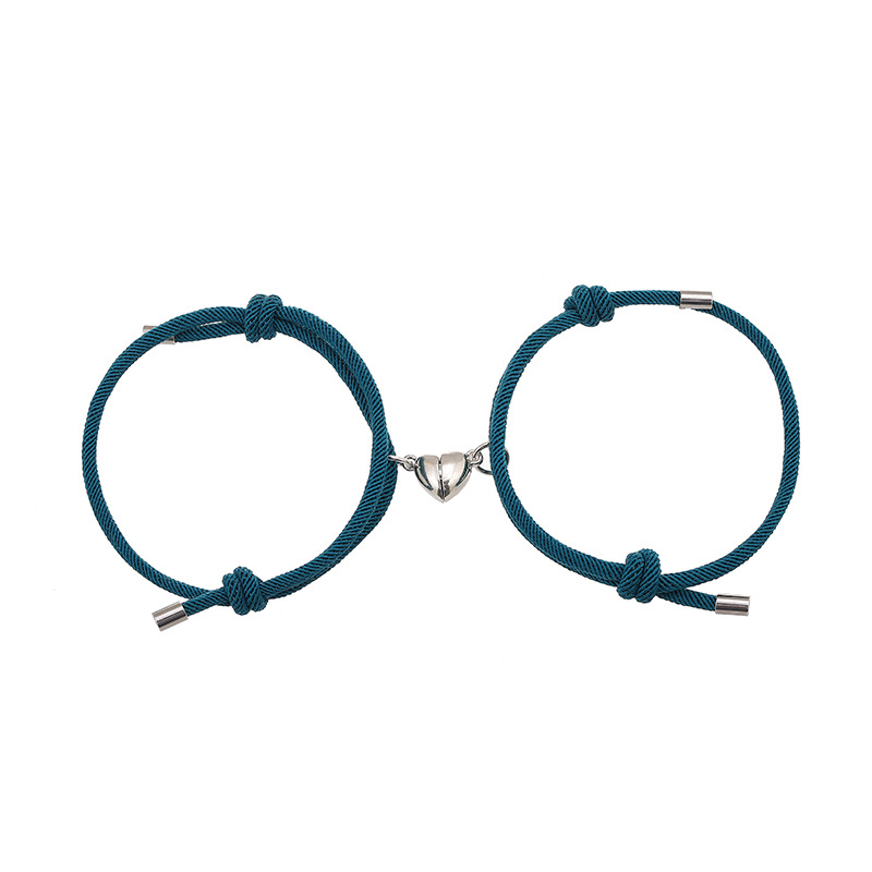 Alliage Coeur Aimants Attirer Simple Couple Bracelets Une Paire De Bijoux En Gros Nihaojewelry display picture 13