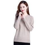 媽媽裝春秋毛衣40歲50中老年人秋冬裝洋氣時尚圓領(lǐng)針織衫打底衫女，女裝針織衫/毛衣，妃慕昵服飾