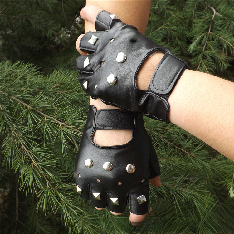 Factory spot supply R standard men's leather half finger half gloves sports fitness pu riding outdoor gloves_maomaolike.com