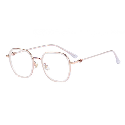 Fashionable square frame progressive two-color glasses frame gray flat mirror comfortable myopia frame trend S11901