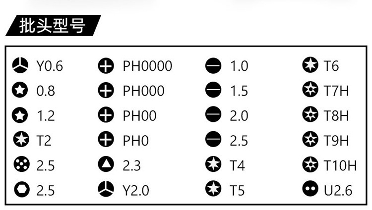 手机钟表拆机维修工具套装24合一螺丝刀套装