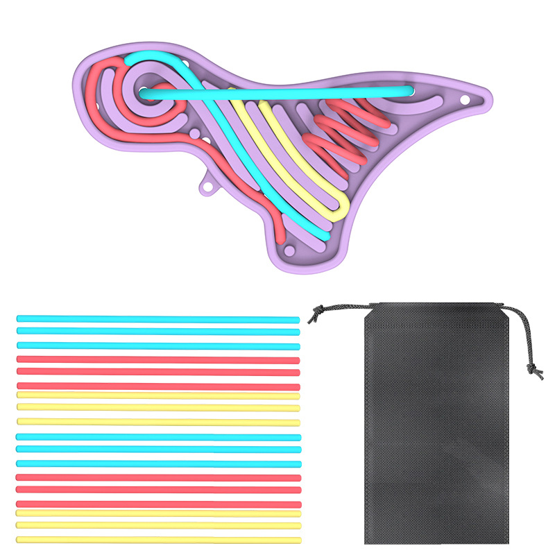 Amazon Hot Sale Creative Silicone Sensory Activity Board para niños Dinosaur Activity Board de grado alimenticio sin BPA