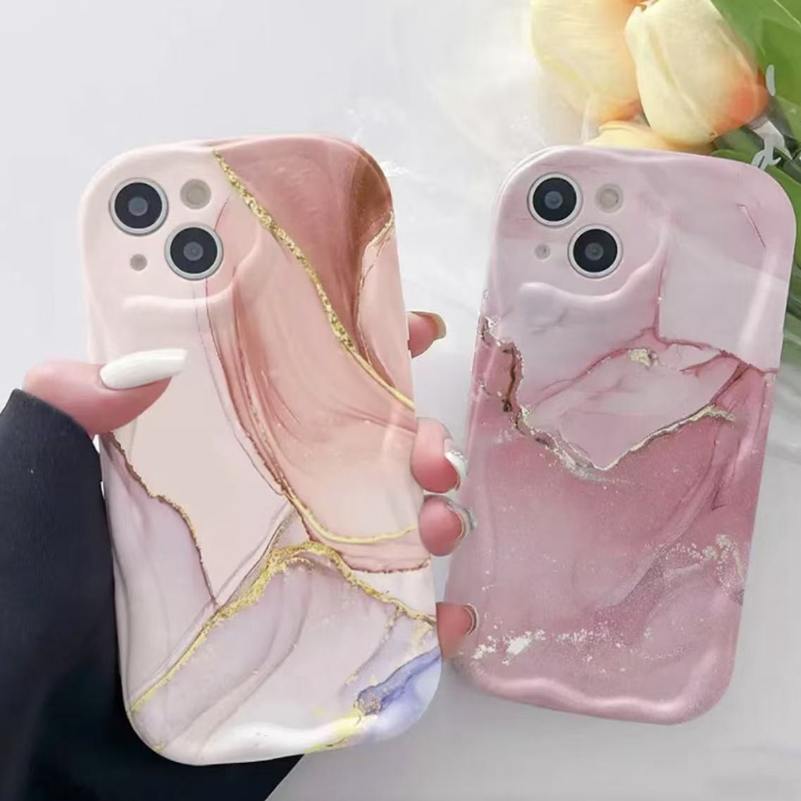 Nuevo estilo creativo aplicable funda para teléfono iphone16pro 11 Apple 15/14 patrón de crema 13promax transfronterizo 12