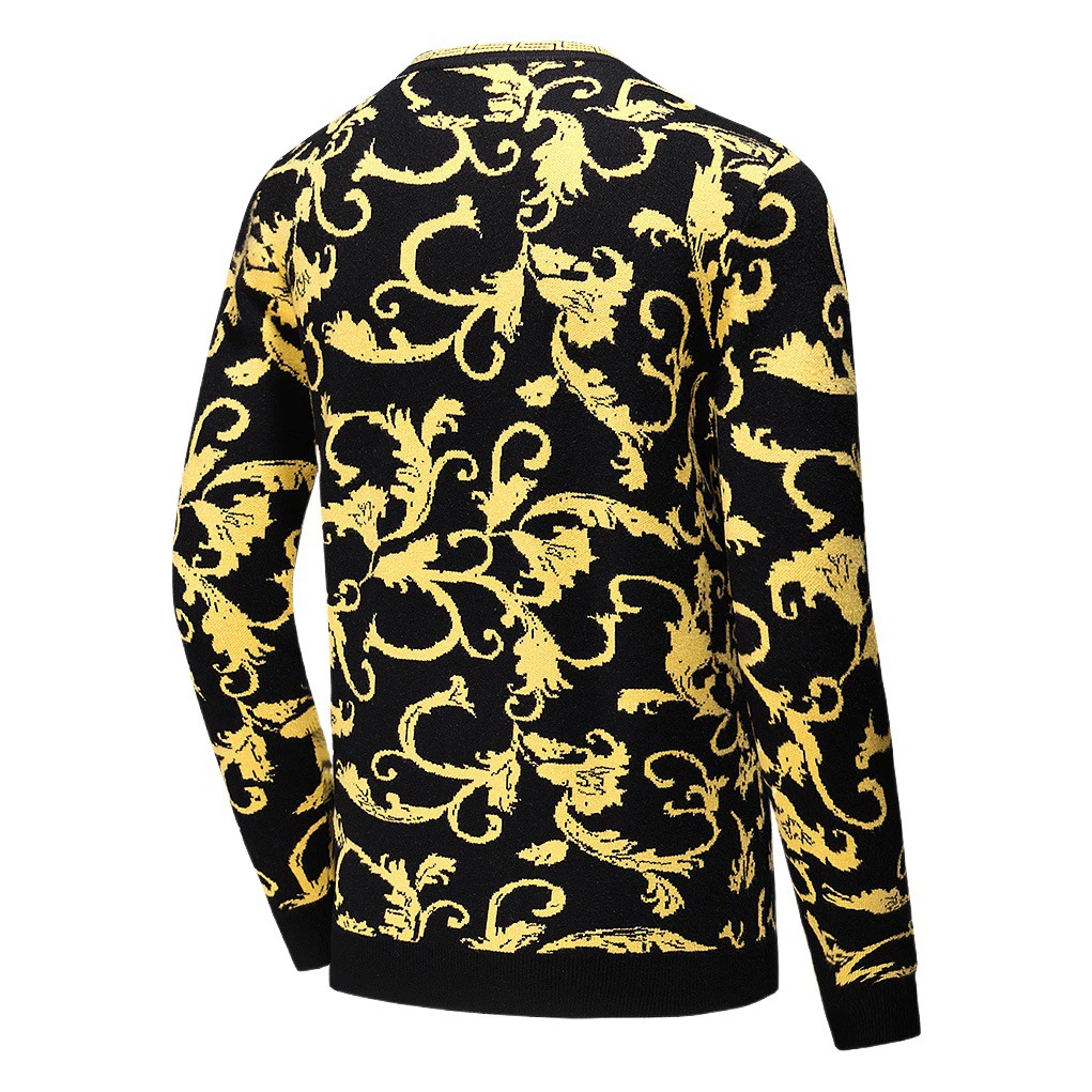 Свитер мужской осенний и зимний новый молодежный свитер с круглым вырезом свитер мужской теплая повседневная свитер с длинными рукавами