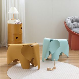 Factory Supply ins Nordic Style Creative Decorative Elephant Chair Shoe Changing Chair Stool Cute Kindergarten Children's Elephant Chair
