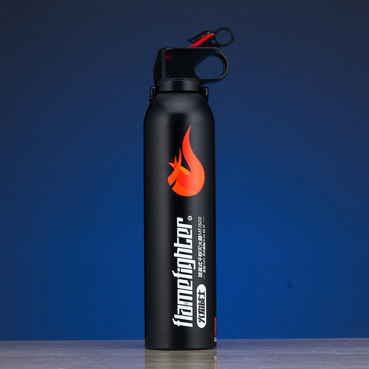 Car-Mounted Dry Powder Fire Extinguisher 600g, for Car and Home Use, Flame Warrior for Large Flames, Automotive Emergency Annual Inspection Supplies