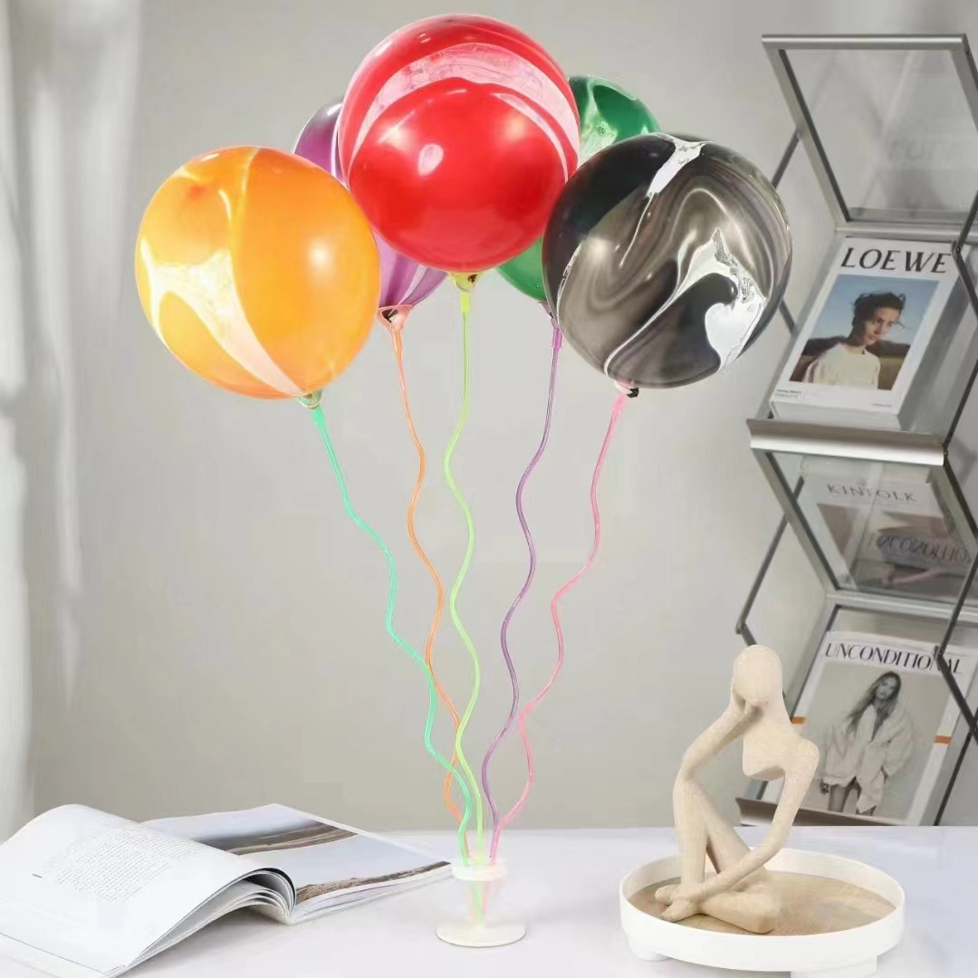 Soporte de Mesa para Globos Decorativo en Espiral para Bodas y Fiestas