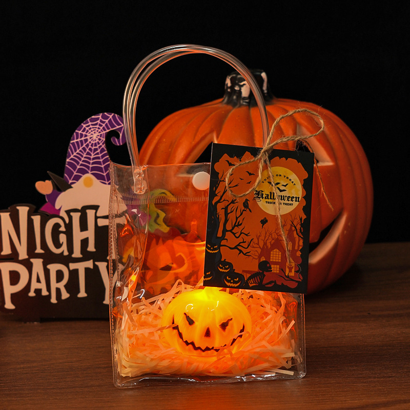 ハロウィンポータブルカボチャランプ LED 電子キャンドルライトパーティー装飾小道具雰囲気ライト装飾品卸売|undefined