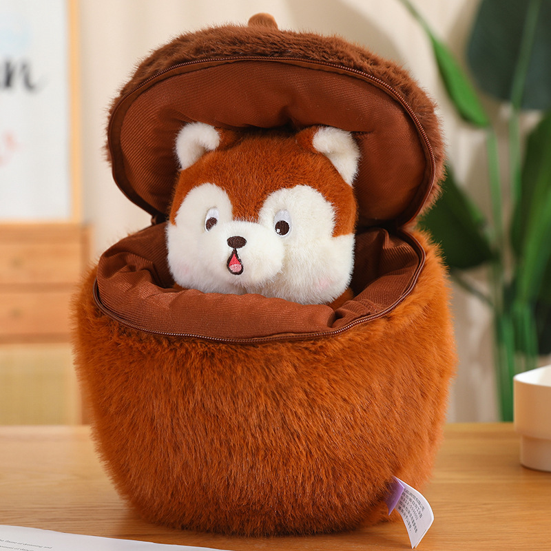 Girls Internet Celebratory Toy Explosions Squirrel Doll Plush Pine Cone Pillow Girls Sleeping Doll Doll Gift