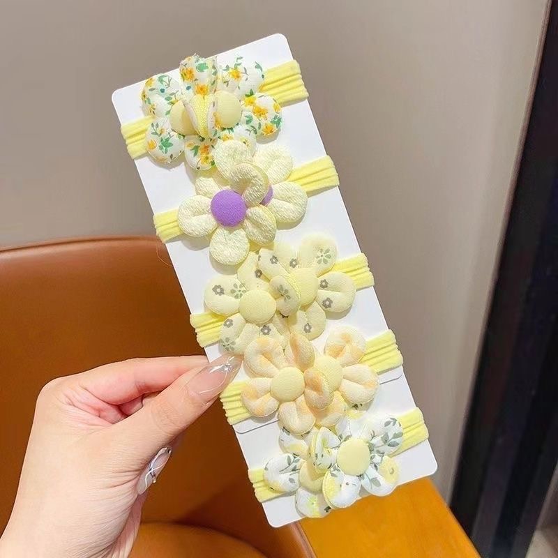 [옐로우] 더블플라워 머리띠 5종세트