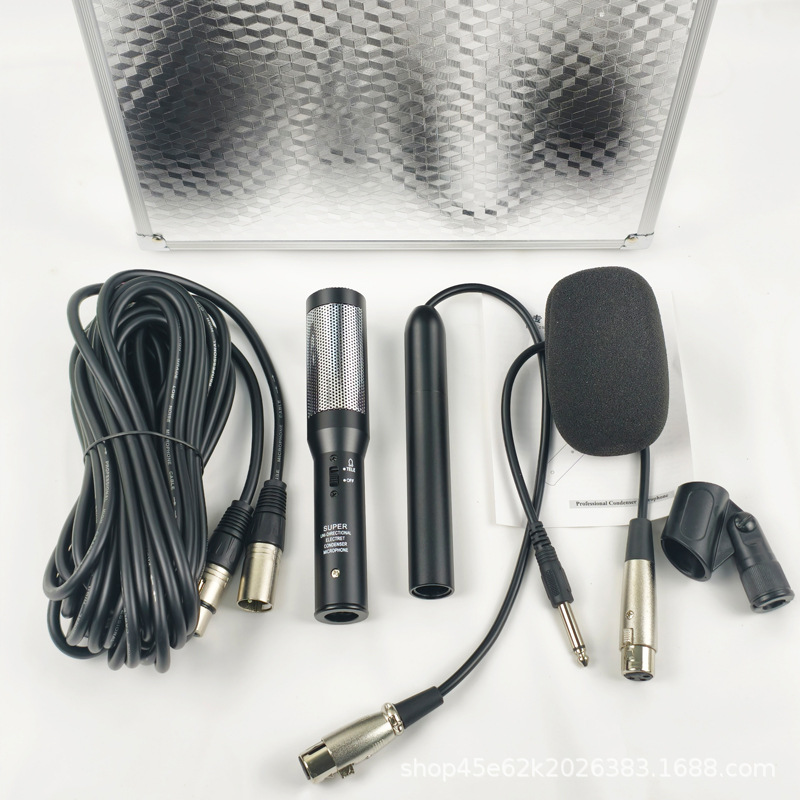 大合唱电容麦克风学校演出有线电容话筒舞台主持远距离录音麦克风