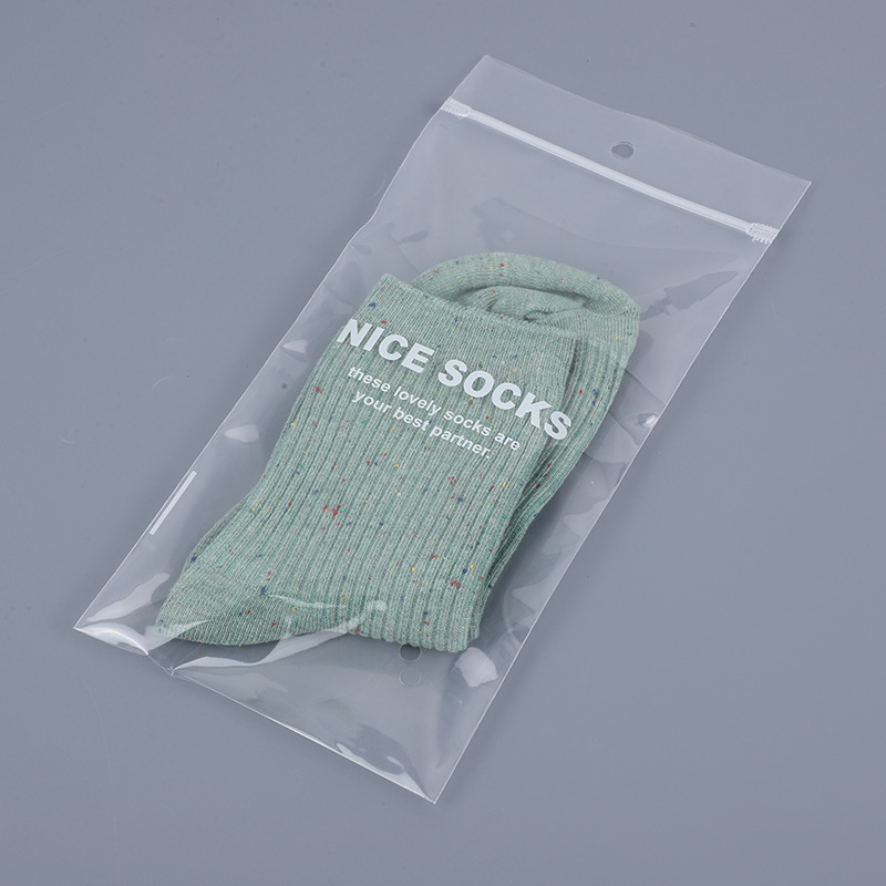Fabricante spot pe transparente tira de hueso con cremallera calcetines mangas de hielo bufanda de seda bolsa ziplock en blanco con LOGOTIPO