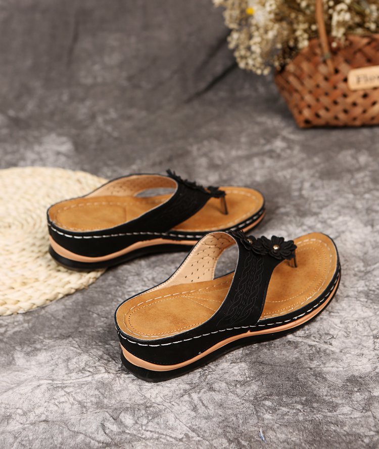 Sandali piatti da donna Scarpe comode e traspiranti per il tempo libero Scarpe comode da spiaggia in pelle per il mare all'aperto Scarpe estive da spiaggia chiuse_voghion.com